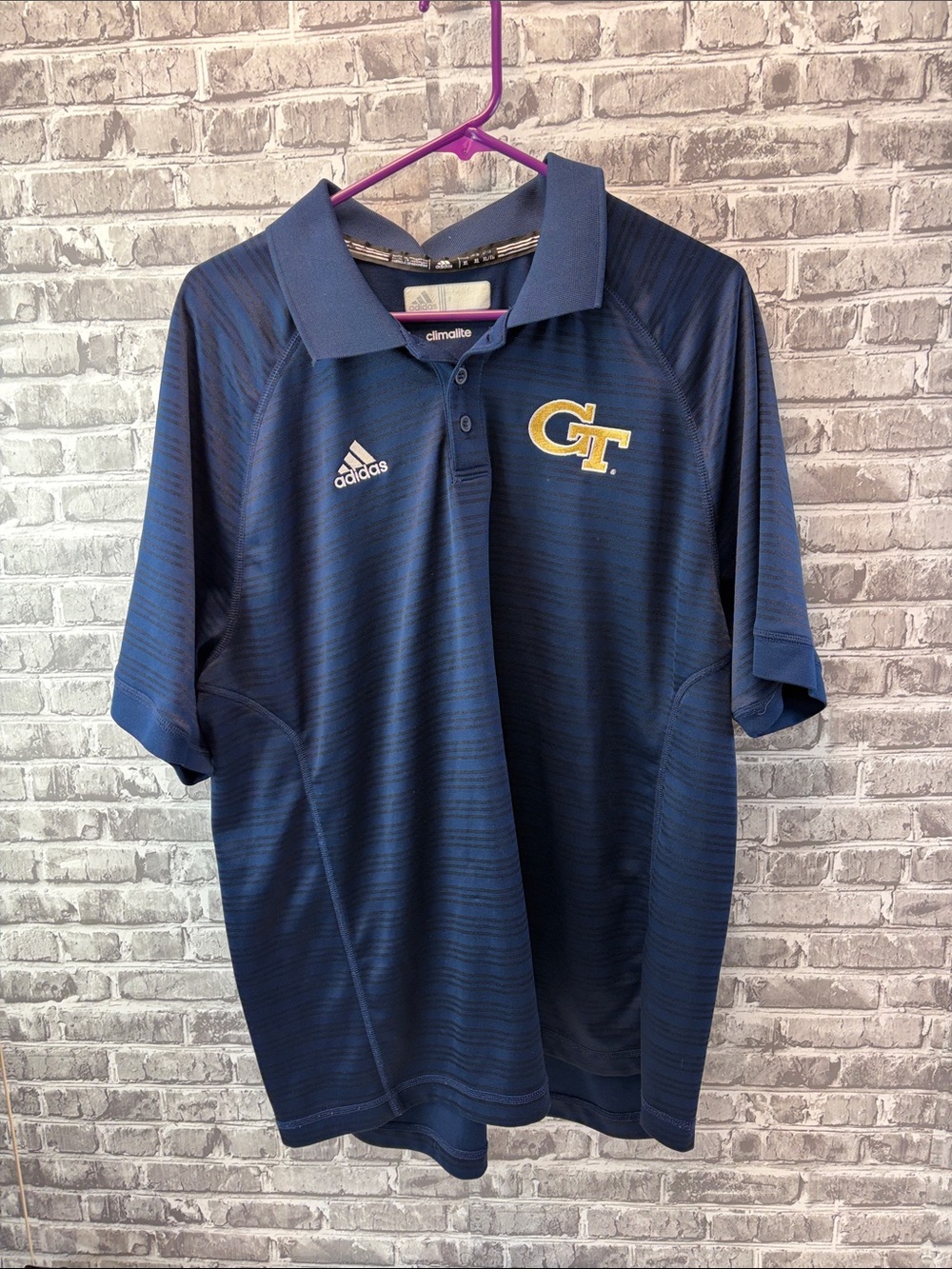 Georgia Tech
adidas Navy Blue GT Embroidered Polo